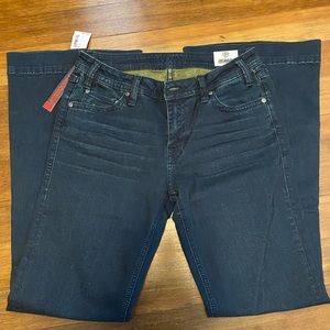 NWT- 29x34 Rock & Roll Denim dark Wash Mid Rise Extra Stretch Trouser #W8M4164